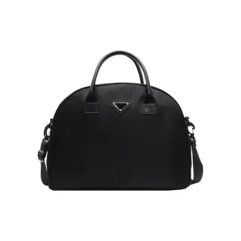 Wenpercy Fabric Handbag, Shoulder Bag, Crossbody Bag, Travel Bag Women's Black/Black & Purple
