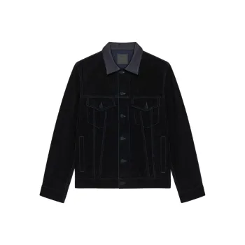 Givenchy FW24 Denim Jacket Men's Dark Blue