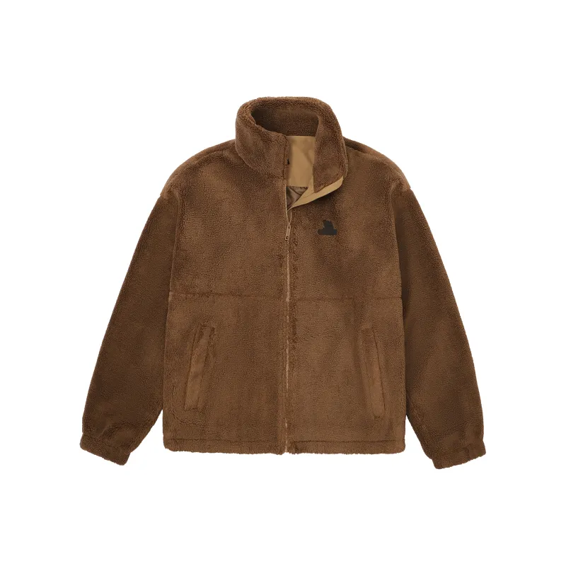 CAMEL Velvet-feel Coat Men's Spruce Brown-0