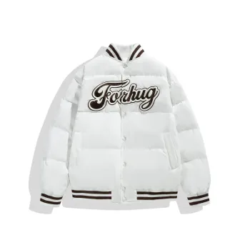 FORHUG Puffer Jacket Unisex White