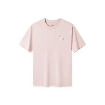 XTEP Sports Life Collection T Shirt Unisex Shimmering Pink Moon