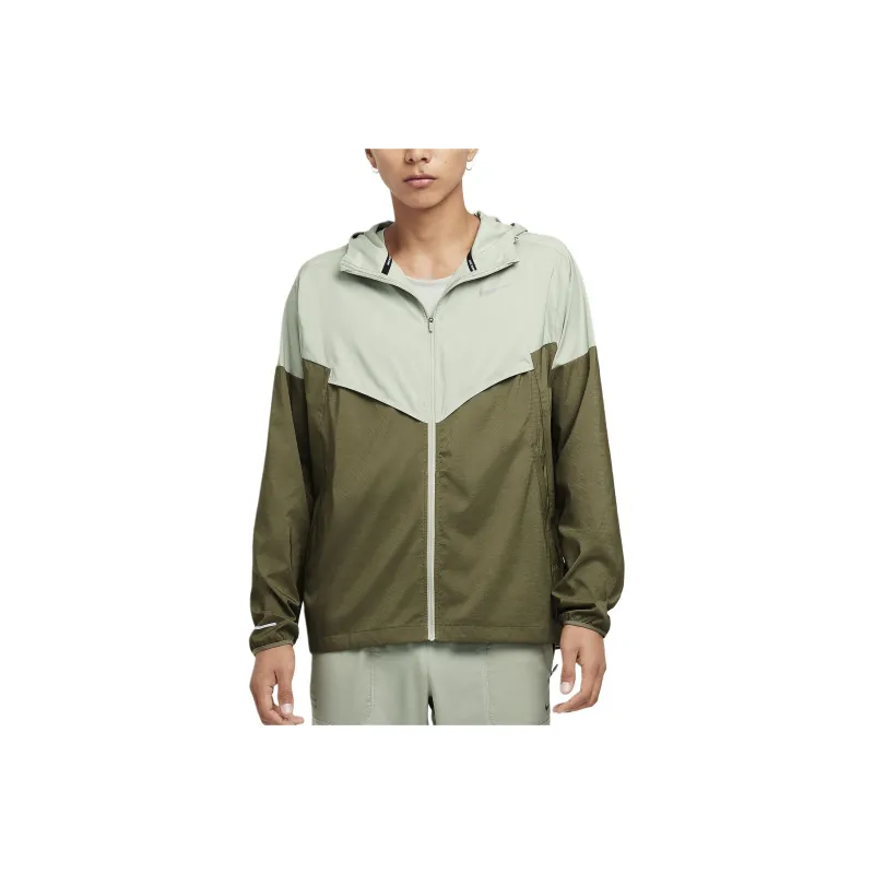 Nike FW24 Windrunner Repel Jackets Coats Men's Jade Color Horizon/Medium Olive-0