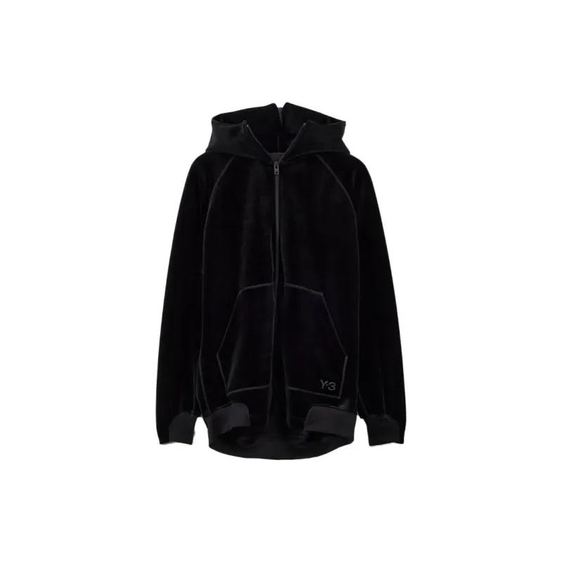 Y 3 Velvet Jackets Unisex Black-0