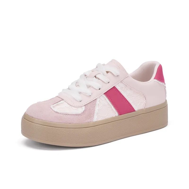 Hotwind Cream Lace Series Anti-Slip Wear-Resistant Low-Top Casual Shoes Women's-6