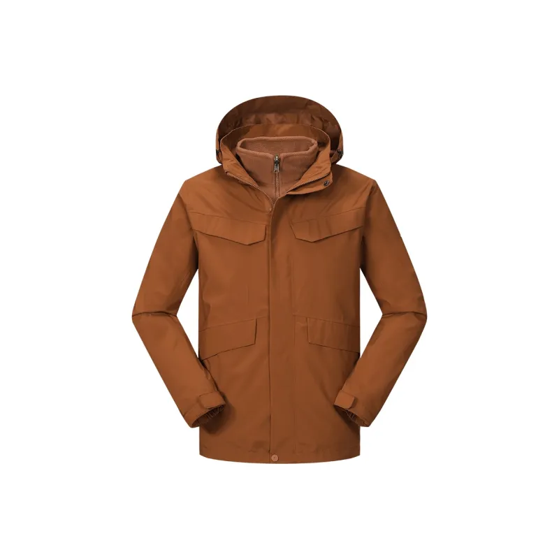 Tectop Waterproof And Windproof Windbreaker Jacket Unisex Komorebi Orange-0