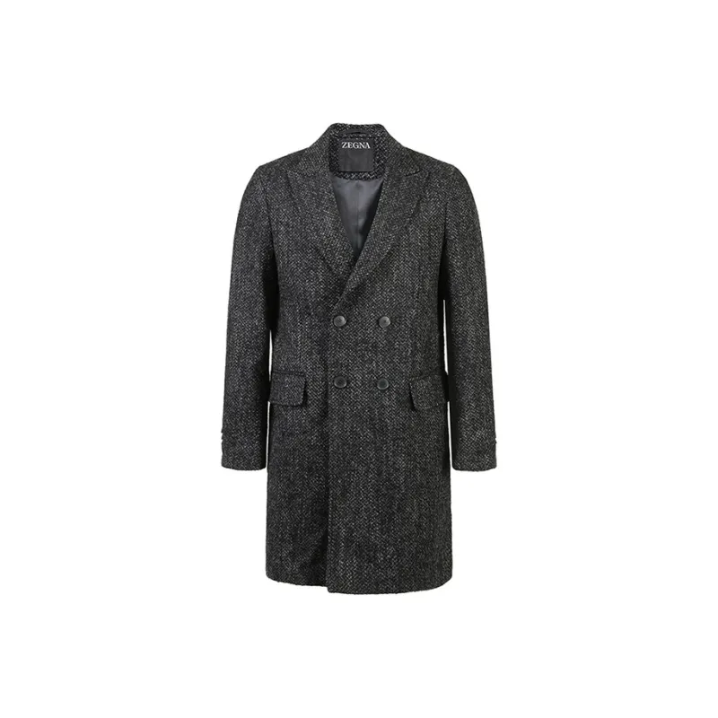 Zegna SS24 Coats Men's Dark Gray-0