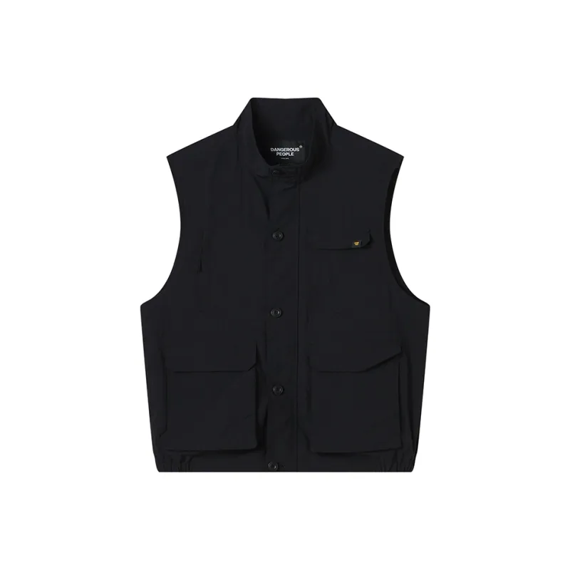 DANGEROUSPEOPLE Vest Unisex Black-0