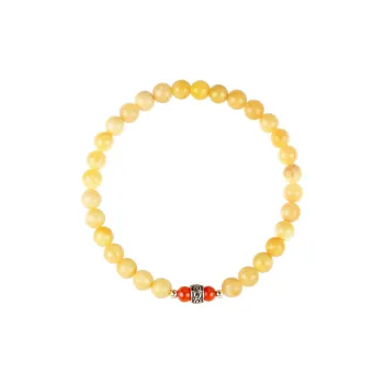 Clear Snow Beeswax Bracelets Unisex