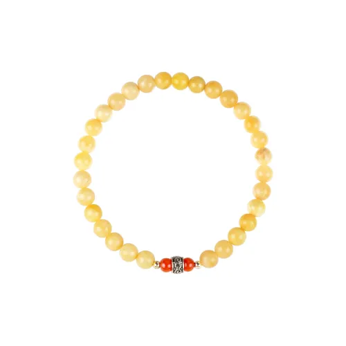 Clear Snow Beeswax Bracelets Unisex