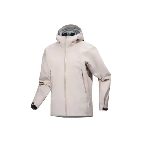 Arcteryx BETA Water Resistant Windproof UV Protection Breathable Wear Resistant Ruched Jacket Men's Elegant Brown