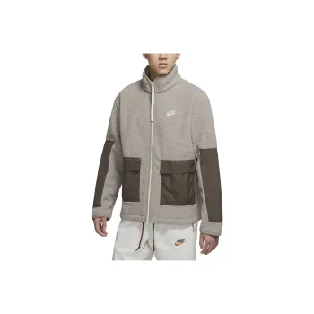 Nike Velvet Jackets Men Gray