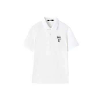 KARL LAGERFELD SS25 Polo Shirt Men's White