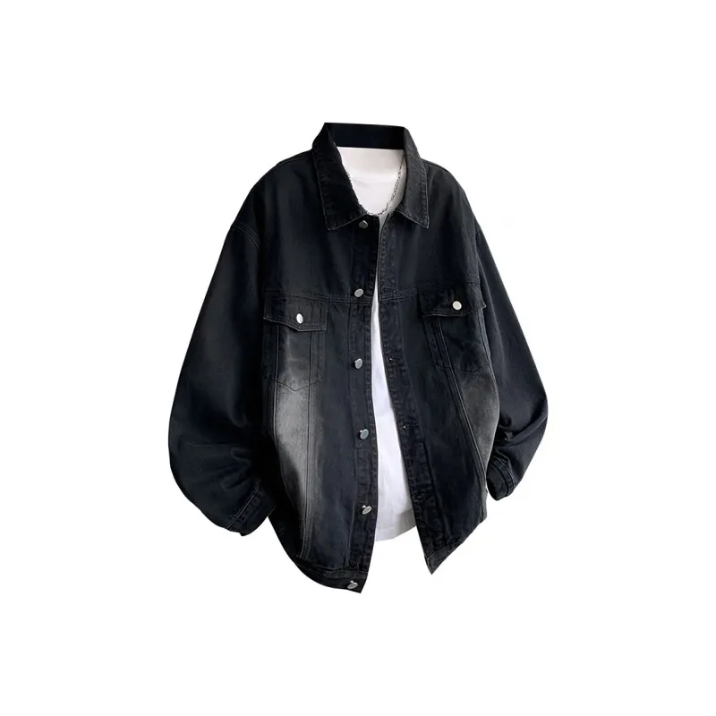 DJ.SPIRIT Denim Jacket Unisex Gradient Pink-12