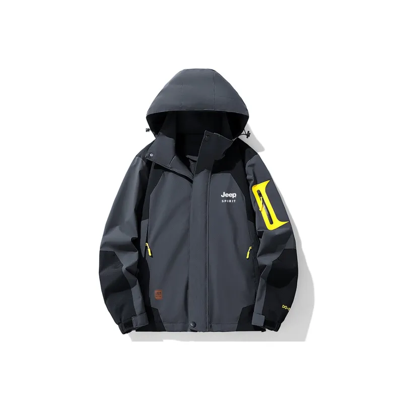 JEEP SPIRIT Waterproof And Windproof Windbreaker Jacket Men's-3