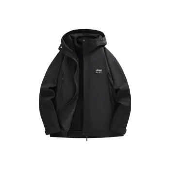 JEEP SPIRIT Outdoor Hiking Water Resistant Warm Water Repellent Rainproof Windbreaker Jacket Unisex