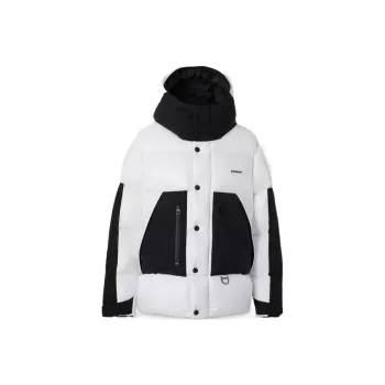 Burberry Logo Print Nylon Oversized Hooded Puffer Jacket