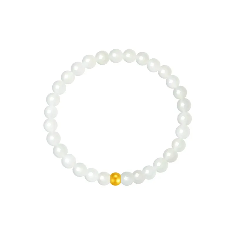CHOW TAI SENG Hetian Jade Bracelets White Jade Unisex-0