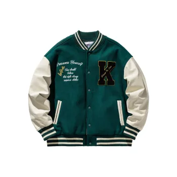 KXLFCHN Baseball Jacket Spring And Autumn Unisex