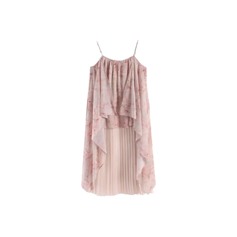 POPO.INFO Sleeveless Dress Women's Pink-1
