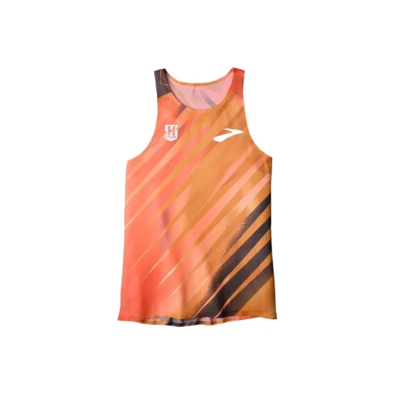Brooks Elite Singlet Tank Top Men's Orange-0