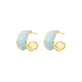 MCK 925 Sterling Silver Needle Earrings Women's