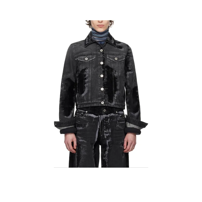 Jean Paul Gaultier Flocked Denim Jacket-0