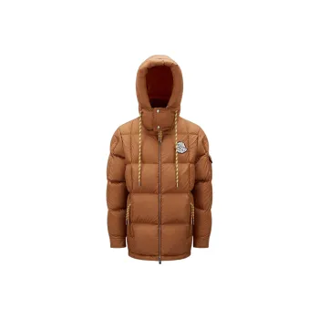 Moncler Down Jackets Men Brown