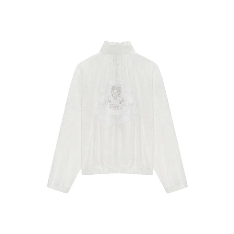Teenie Weenie Cropped Coat Women's Ivory White-1