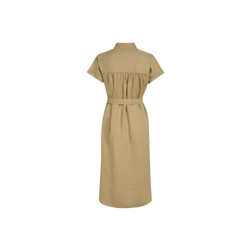 Tommy Hilfiger Short Sleeved Dress Women's Camel-1