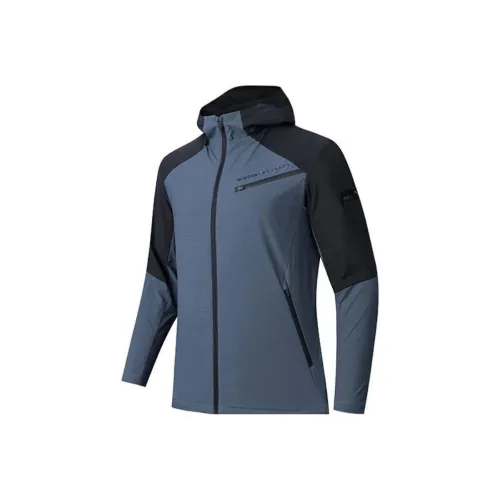 Anta Variety Training Collection Jacket Men's Basic Black/Whale Fin Blue