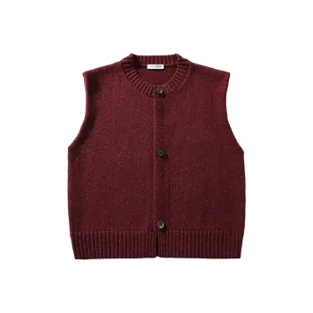 SINGLE MOMENT Vest Unisex Burgundy