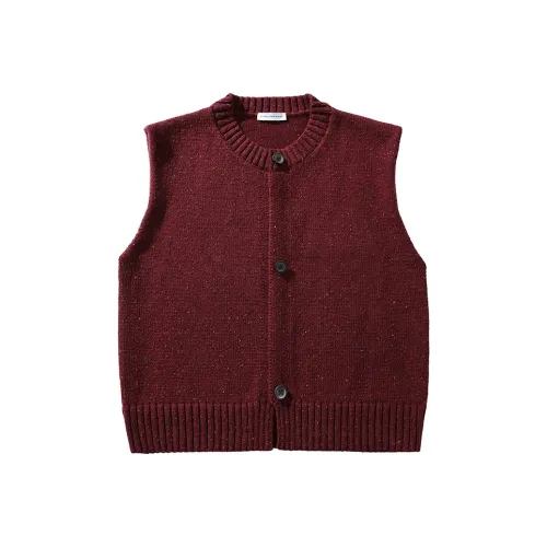 SINGLE MOMENT Vest Unisex Burgundy
