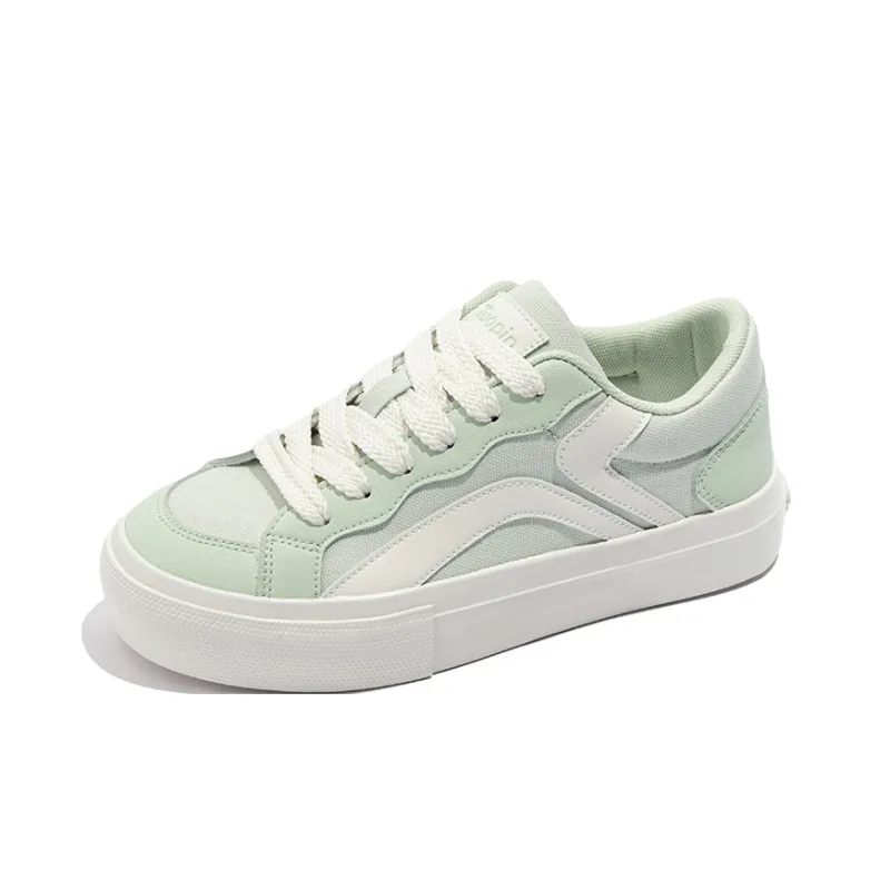 TUOPIN Pie Shoes Slip Resistant, Abrasion Resistant, Lightweight, Breathable Low Top Skateboard Shoes Women's Green-4