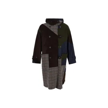 BARACUTA Patchwork Double breasted Coat
