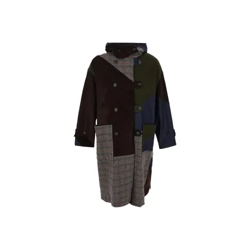 BARACUTA Patchwork Double breasted Coat