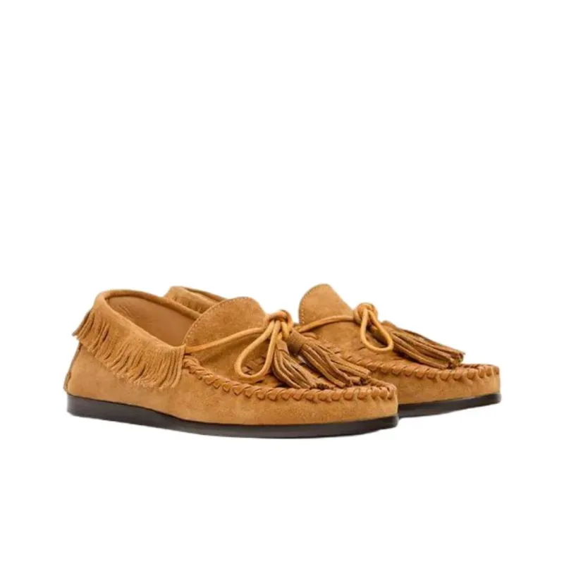 ISABEL MARANT Fitza Loafers Women's Brown-2