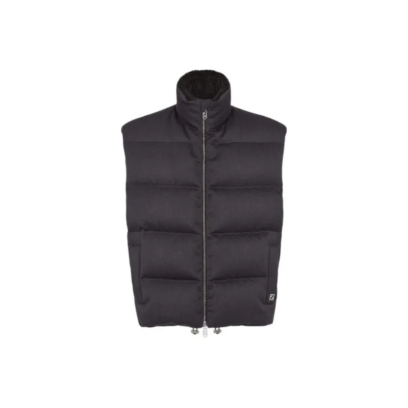 FENDI High Neck Zipped Gilet-0