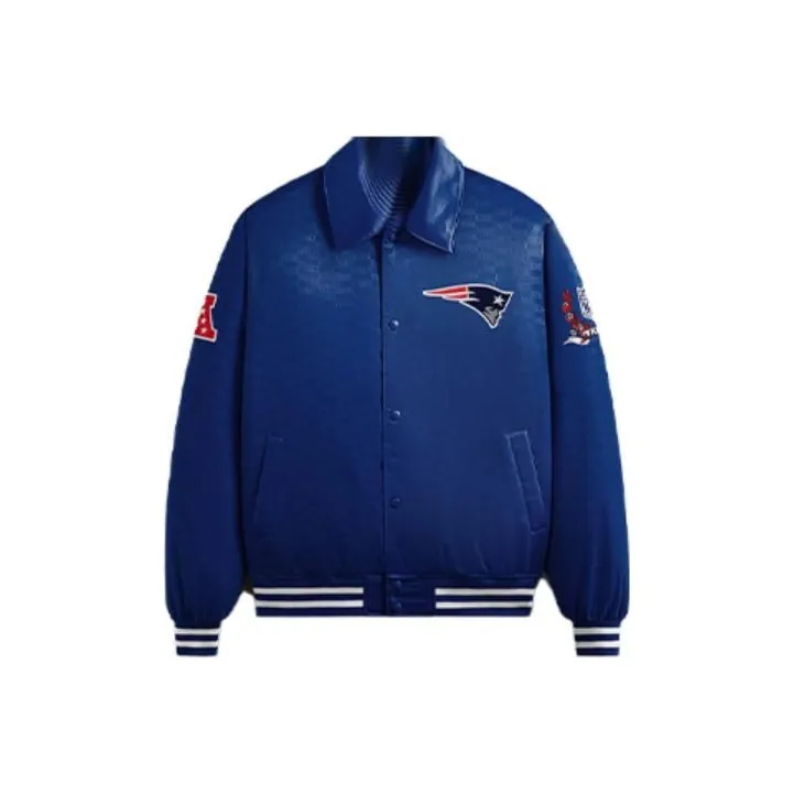 KITH For The NFL Patriots Satin Bomber Jacket-0