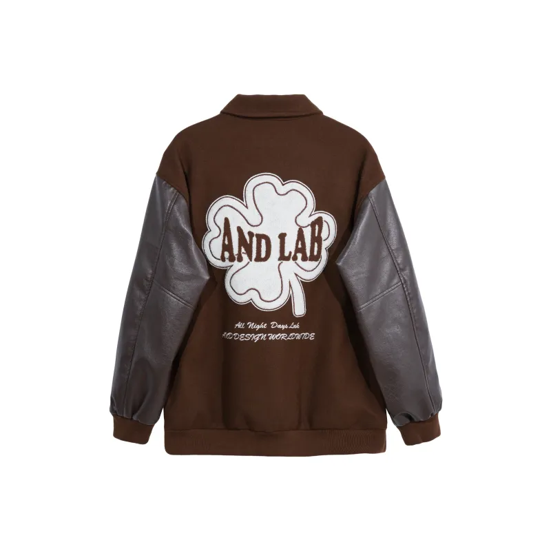 ALL NIGHT DAYS Baseball Jacket Fall Unisex-5