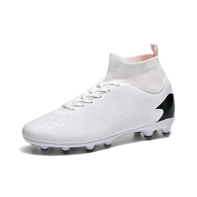 QIUTEXIONG FG Rubber Long Studs TF Rubber Broken Studs Soft Ground Firm Ground Non slip Lightweight Soccer Shoes Unisex-22