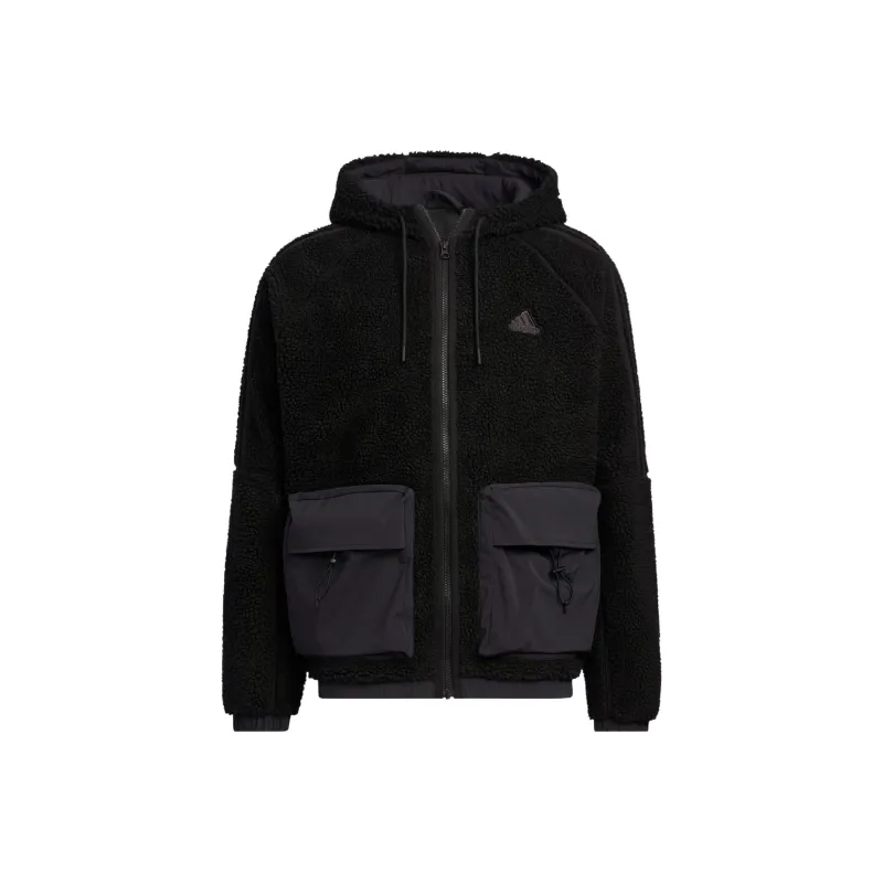 Adidas Velvet Jackets Men Black-0