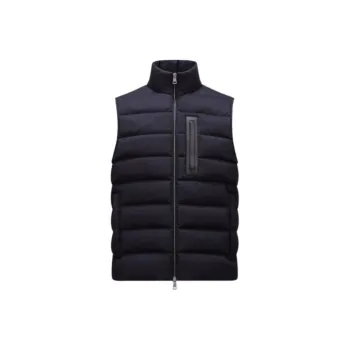 Moncler Giaf Series Giaf Down Gilet Vest Men's Marine Blue