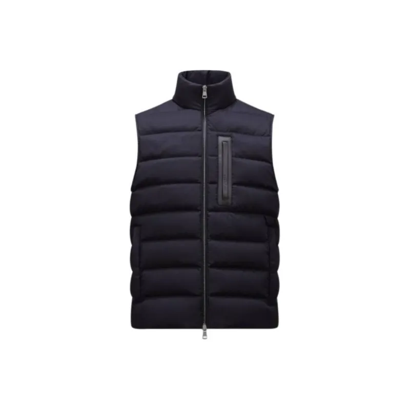 Moncler Giaf Series Giaf Down Gilet Vest Men's Marine Blue-0