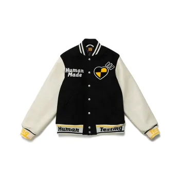 HUMAN MADE X Asap Rocky Human Testing Varsity Jacket