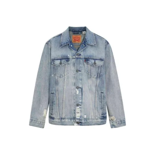 Levis Denim Jackets Men Blue