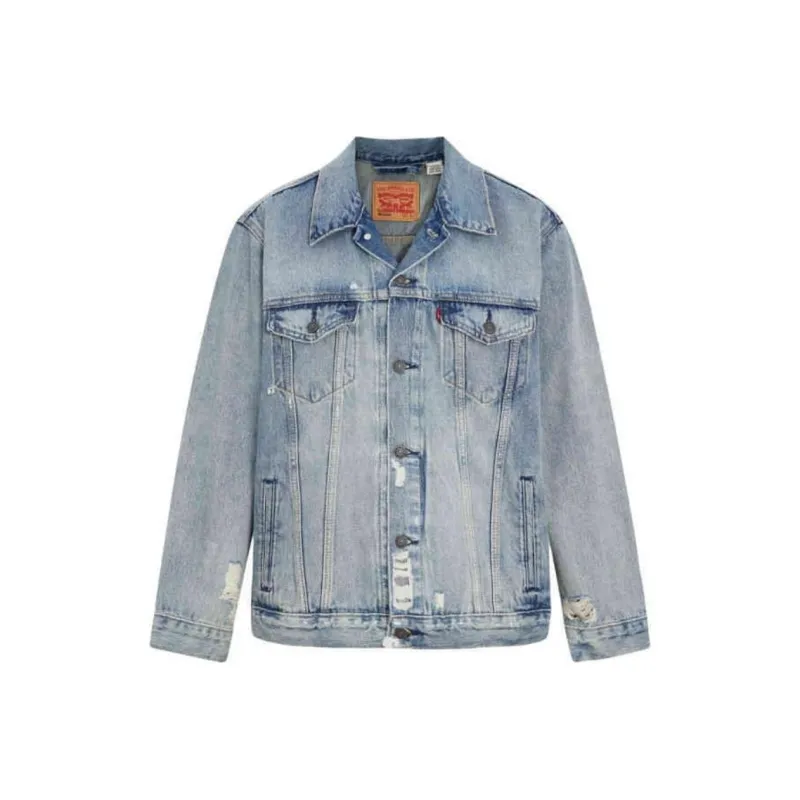 Levis Denim Jackets Men Blue-0