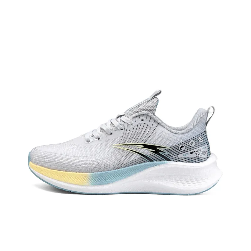 AMICNIEGD Running Shoes Men Low Top Black/Turquoise/Light Gray/White/Gray/Red-6