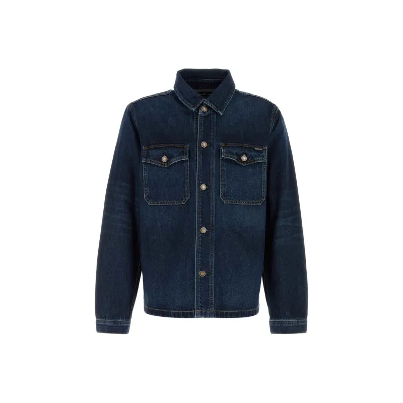 TOM FORD Buttoned Denim Jacket-0
