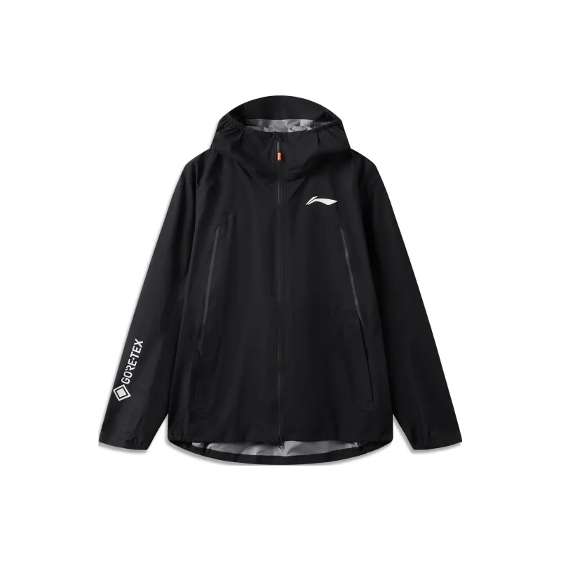 LiNing Running Collection Water Resistant Windproof Breathable Windbreaker Jacket Unisex Black-0