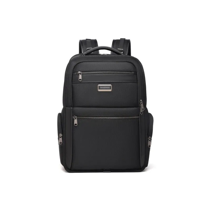 CROSSGEAR Cow Leather Backpack Regular Unisex Black-0